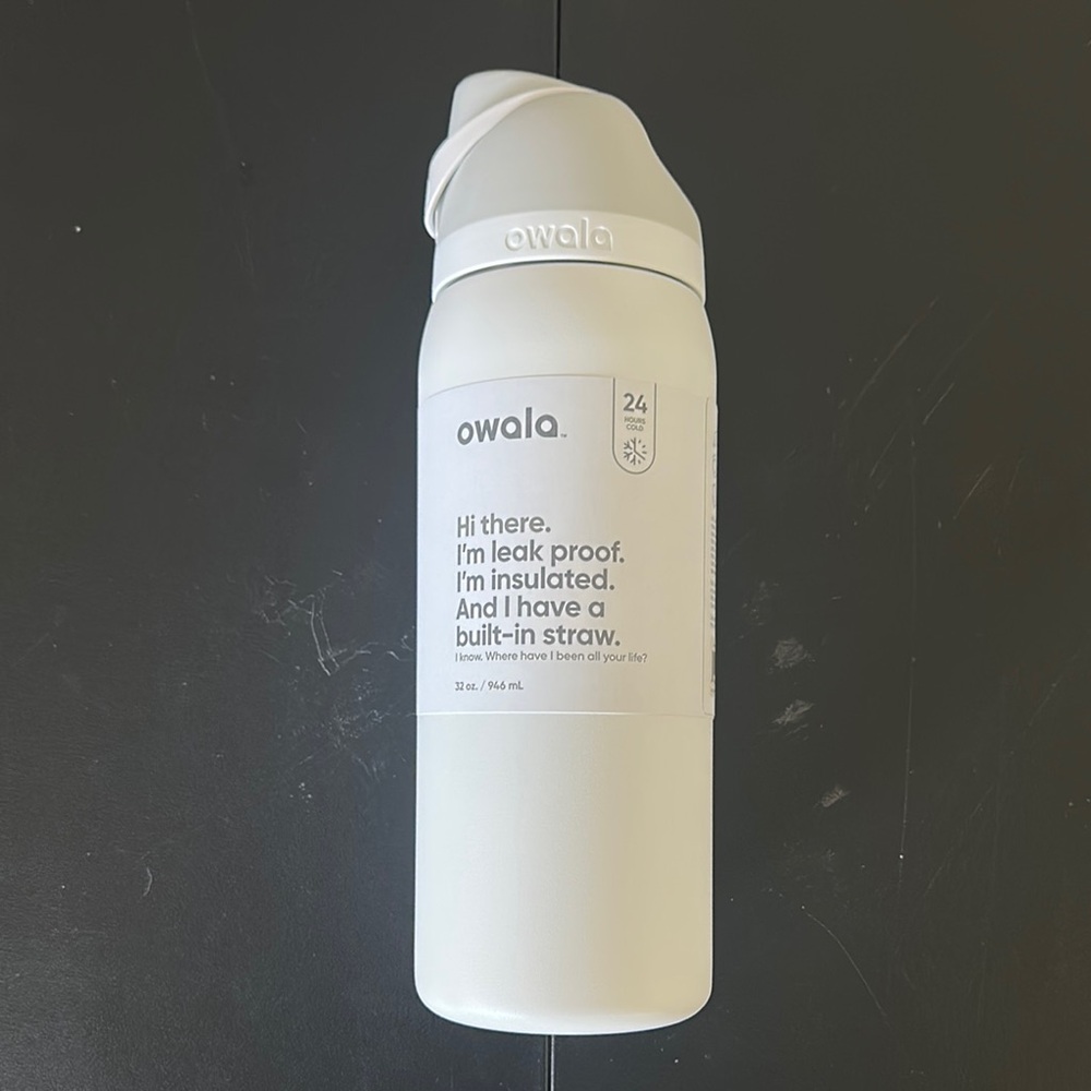 White Insulated Water Bottle